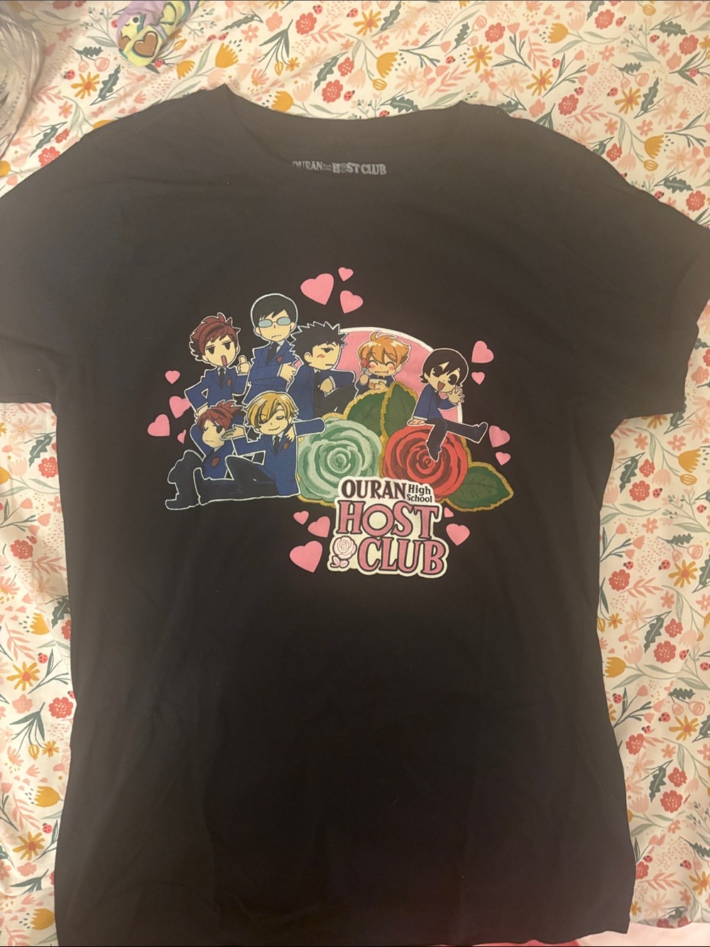 Ouran High School Host Club Black Graphic Kids Tee